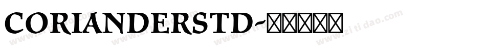 CorianderStd字体转换