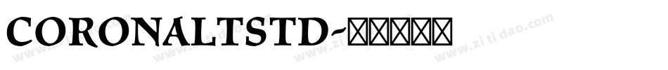 CoronaLTStd字体转换