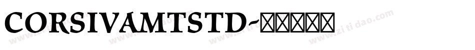 CorsivaMTStd字体转换