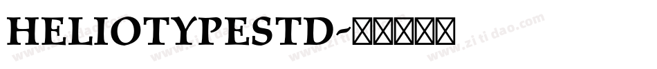 HeliotypeStd字体转换