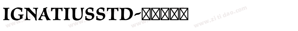 IgnatiusStd字体转换