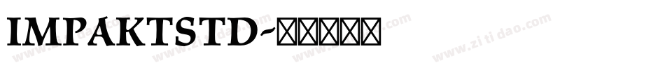ImpaktStd字体转换