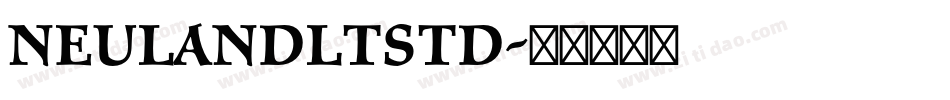 NeulandLTStd字体转换
