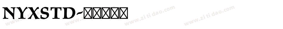 NyxStd字体转换