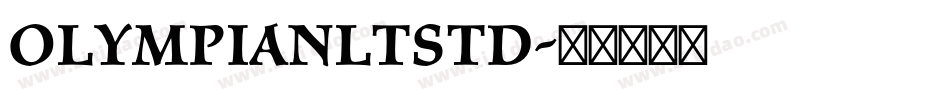 OlympianLTStd字体转换