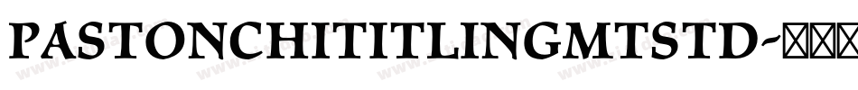 PastonchiTitlingMTStd字体转换