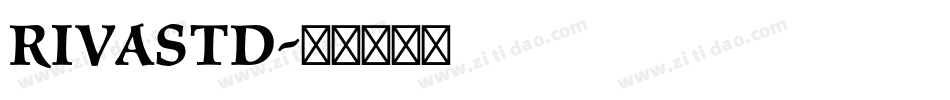 RivaStd字体转换