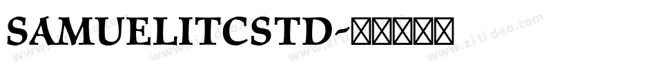 SamuelITCStd字体转换