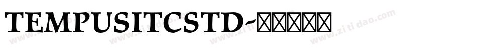 TempusITCStd字体转换