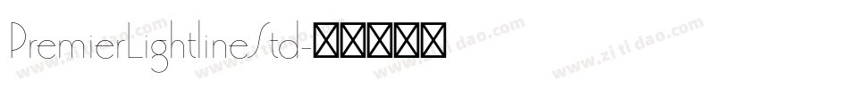 PremierLightlineStd字体转换