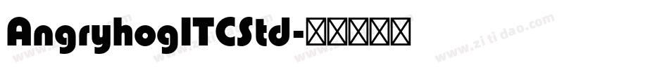 AngryhogITCStd字体转换