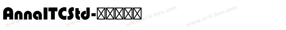 AnnaITCStd字体转换