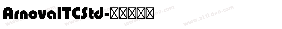 ArnovaITCStd字体转换
