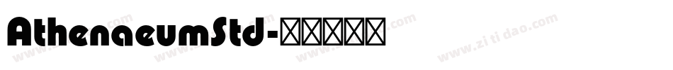 AthenaeumStd字体转换