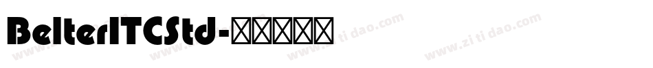 BelterITCStd字体转换
