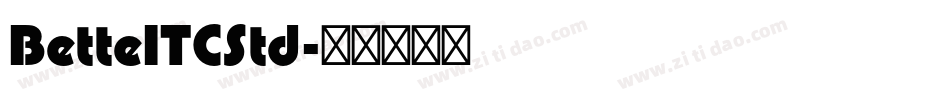 BetteITCStd字体转换