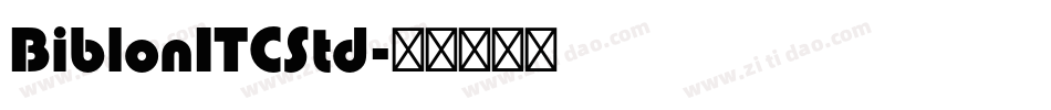 BiblonITCStd字体转换