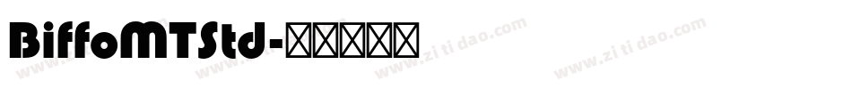 BiffoMTStd字体转换
