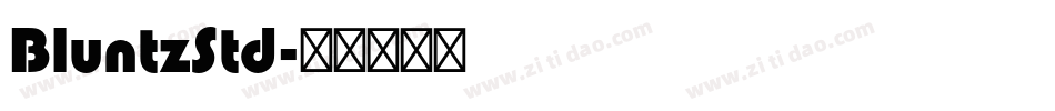 BluntzStd字体转换