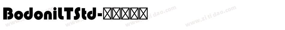 BodoniLTStd字体转换