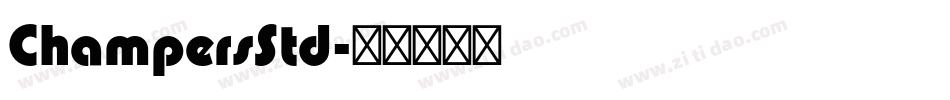 ChampersStd字体转换