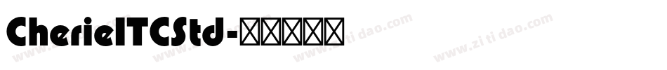 CherieITCStd字体转换