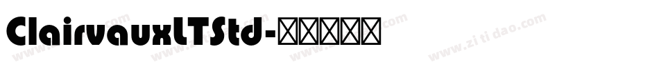 ClairvauxLTStd字体转换