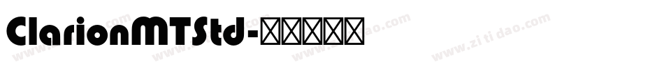 ClarionMTStd字体转换