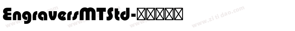 EngraversMTStd字体转换