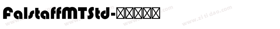 FalstaffMTStd字体转换