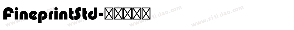 FineprintStd字体转换