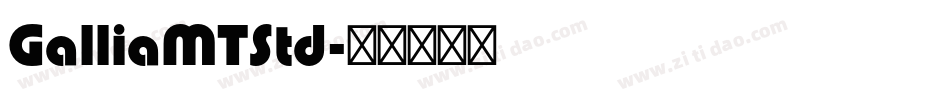 GalliaMTStd字体转换