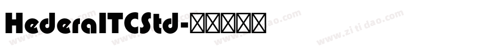 HederaITCStd字体转换