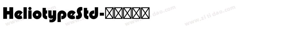 HeliotypeStd字体转换