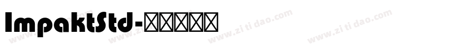 ImpaktStd字体转换