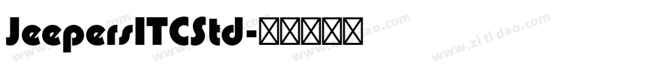 JeepersITCStd字体转换