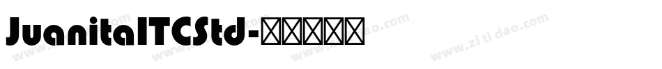 JuanitaITCStd字体转换