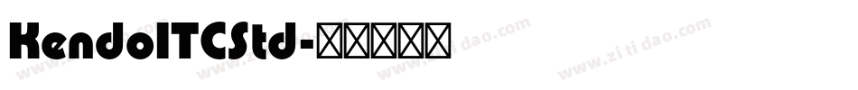 KendoITCStd字体转换