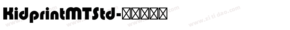 KidprintMTStd字体转换