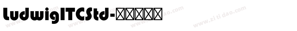 LudwigITCStd字体转换