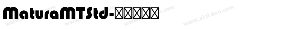 MaturaMTStd字体转换