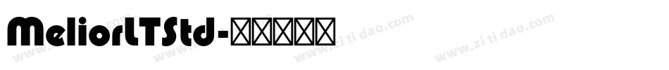 MeliorLTStd字体转换
