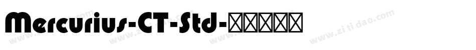 Mercurius-CT-Std字体转换