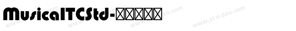 MusicaITCStd字体转换