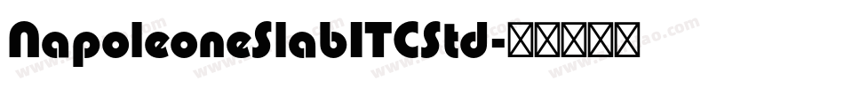 NapoleoneSlabITCStd字体转换