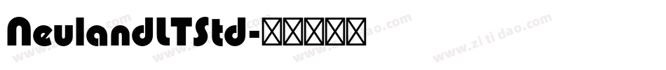 NeulandLTStd字体转换