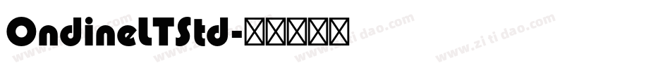 OndineLTStd字体转换