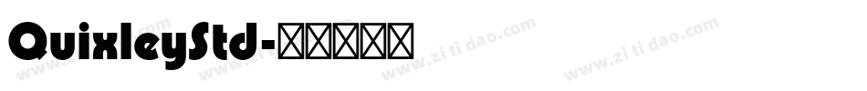 QuixleyStd字体转换