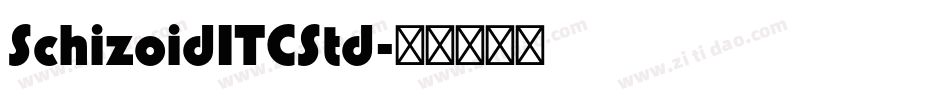 SchizoidITCStd字体转换