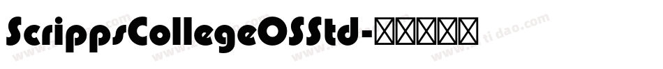 ScrippsCollegeOSStd字体转换